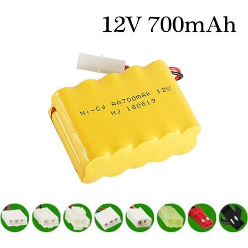 12v 700mah NiCD Battery For Rc toy Car Tanks Trains Robot Boat Gun Ni-CD AA 700mah 12v Rechargeable Battery 1Pcs