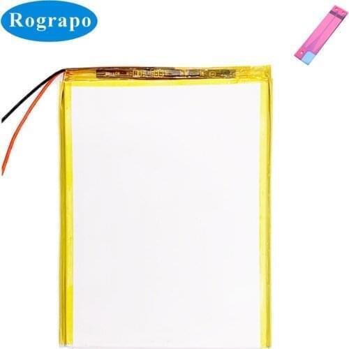 New 3.7V 5500mAh DEXP Ursus 10E 3G Tablet PC Replacement Battery Accumulator 2-Wire