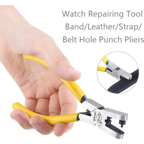 Pliers Repairing Tool Band/Leather/Strap/Belt Hole Punch Pliers Watches Repair Accessories For Professional Personal Use