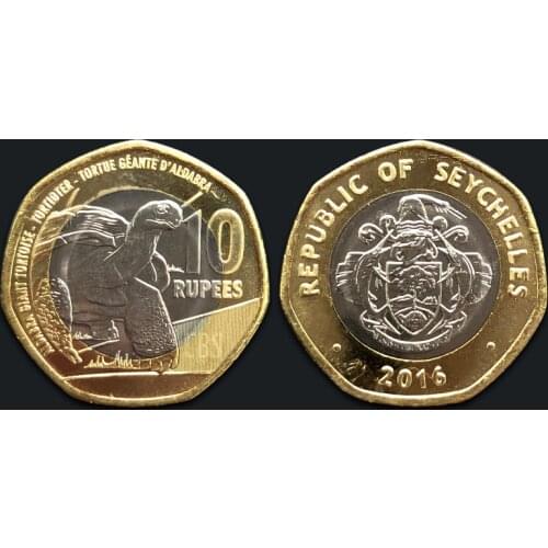 Seychelles 10 Rupees New Original Coin Unc 100% Real Africa Issuing Coins