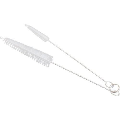 2Pieces Household Bottle Tube Brushes Straw Brush Cleaning Brush Set Home Kitchen Clean Tool