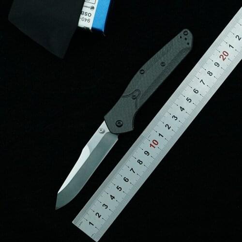 LEMIFSHE OEM BM 940 943 carbon fiber S90v folding knife Copper washer hunting camping Pocket outdoor Survival EDC Tool knives