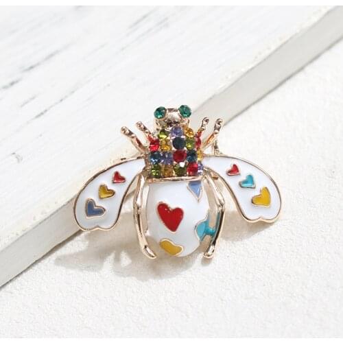 Vintage Insect Brooch For Womens Multicolor Bee Pin Jewelry Party Office Clothes Scarf Buckle Garment Accessories Brooches Gift