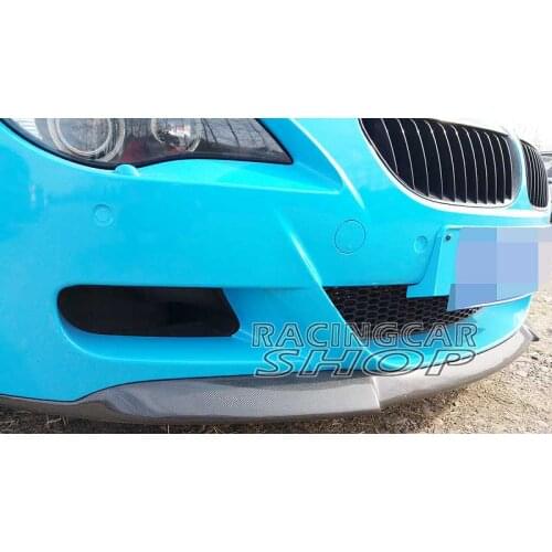Vos-Style Real Carbon Fiber Front Bumper Lip Spoiler for 2004-2010 BMW E63 E64 M6 bumper