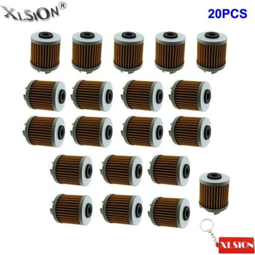 XLSION 20Pcs Oil Filters For CB50R DREAM 50R Minicross ATC125M TRX125 Honda # 15412-HB6-003 MiniGP Minimotard PitBike