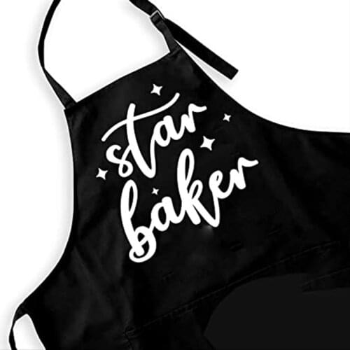 Star Baker apron BBQ wedding bridal shower Chef Mom Dad friend Birthday Christmas Thanksgiving anniversary wife boyfriend Gift