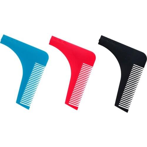 1pcs Men Gentleman Facial Hair Beard Shaper Guide Template Combs Styling Accessories Trim Shaping Tool Lines Symmetry