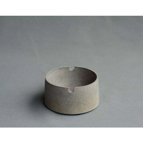 2021 creative national style minimalist large round cement ashtray ashtray glass