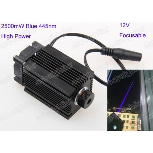 445nm 2500mW 2.5W Blue Laser Module With Heatsink For DIY Laser engraver CNC for Laser cutting Equipment, Mini Laser Engraving