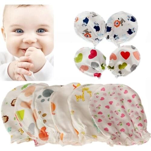5Pairs/lot Soft Cotton Infant Handguard Newborn Baby Anti Scratch Mittens Gloves Baby Care 2018 New Accessories