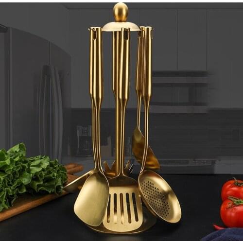 7PCS Kitchen Accessories Household Utensils Set Cooking Tools Spatula Spoon Shovel Colander Gift Set Cocina Dropshipping