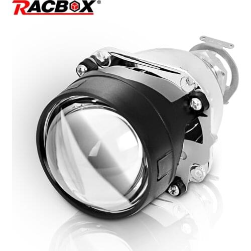 RACBOX 1 pc 2.5inch car bi-xenon Projector lens motorcycle Universual Xenon lights LHD projector lens fit for H1 HID bulb
