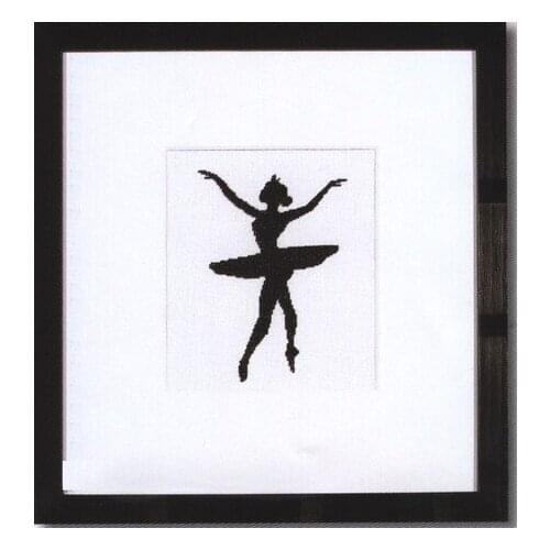 FREE Shipping High Grade cross stitch kit Ballet Silhouette, Ballerina