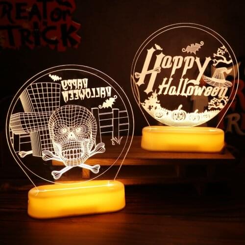 Skull Halloween pumpkin Holiday Lighting Candle Halloween Decorative Led Lights For Room Lights Led childrens party decoration
