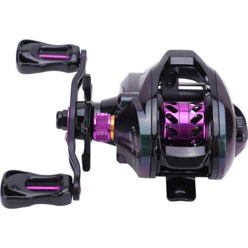 Fishing Reel Low-Profile Full Metal Baitcasting Reel 6.3:1 High Speed Fishing Reel 5+1BB 8KG Drag Fishing Wheel