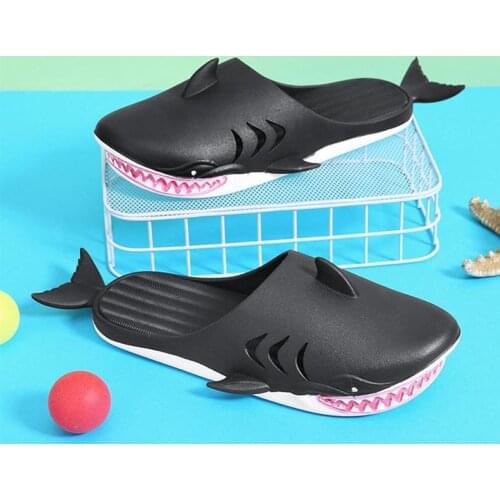 2021 Shark Slippers Summer Fashion Casual Daily Indoor Outdoor Beach PVC Sandals and Slippers for Men and Women Fast shipping