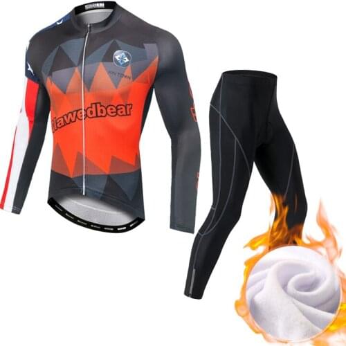 YOCENE Riding Long Sleeves Fit Comfortable Men Running Bicycle Training Warm Suit