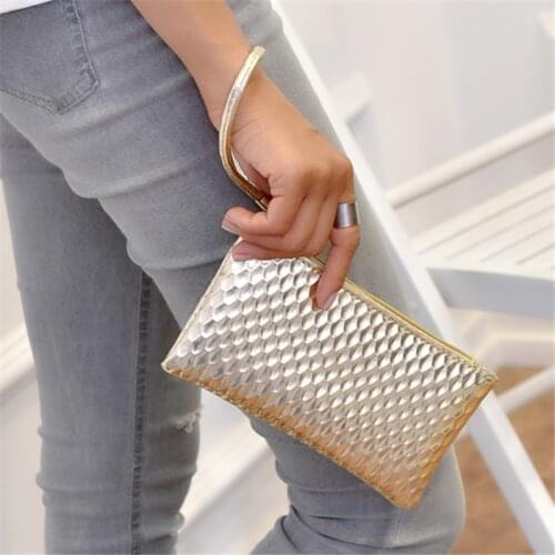 New 2018 Coin Purse Fashion Brand Design Women Bags Wristlet Small Long Clutch and Handbags Phone PU Leather Girls Money Holder