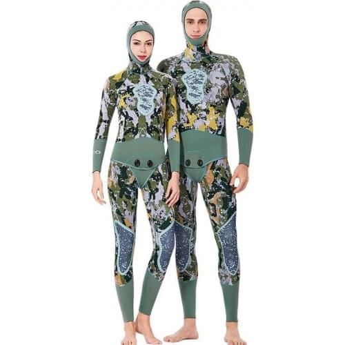 2021 New 3mm SCR neoprene Wetsuit Jumpsuit and Jacket Freediving spearfishing Diving suit snorkel Super Elastic surfing wetsuit
