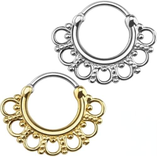 Woman Nose Piercing Female Hoop Septum Rings Earrings Ear Cartilage Accessories Body Piercings Retro Fine Sexy Women Jewelry