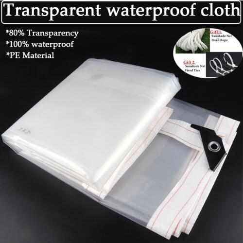 PE Plastic Transparent Rainproof Cloth Balcony Succulent Plant Keep Warm Waterproof Cloth Out Door Car Truck Tarpaulin