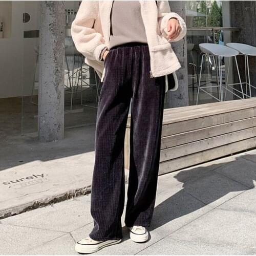 Женские бархатные брюки Rimocy China At AliExpress