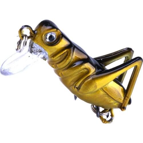 3.5cm/3g Colorful Vivid Cricket Shape Fishing Lure Locust Artificial Lake River Fishing Bait