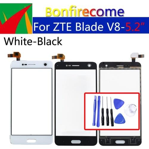 For ZTE Blade V8 Touch Screen Panel Digitizer Sensor Front Glass Outer Touchscreen display Replacement 5.2 inch