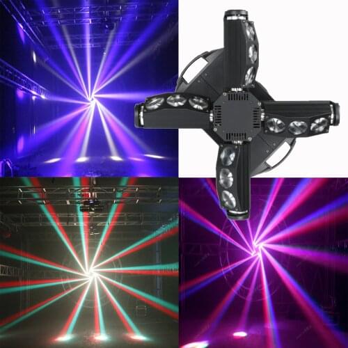Led stage lights cross moving head Dmx control dj projector wedding party disco Christmas decoration nightclub