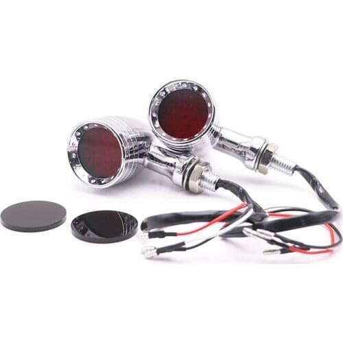 2PCS 12v Motorcycle Bullet LED Turn Signal Brake Light For Harley BMW Suzuki Honda Yamaha Cruiser Chopper Cafe Racer