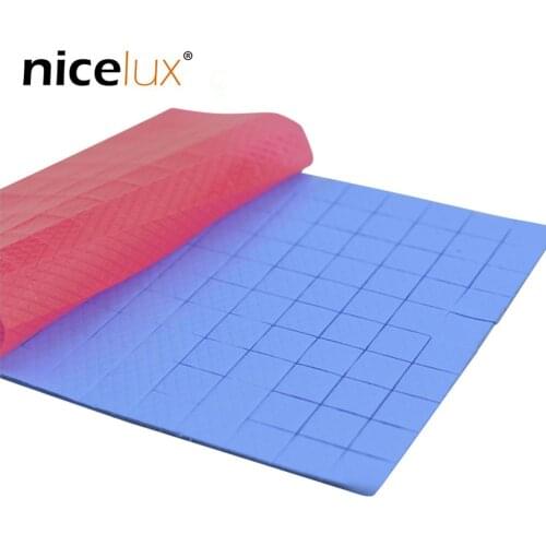100pcs Thermal Pad 10mmx10mmx1mm GPU CPU Heatsink Cooling Conductive Silicone Pad Sheets for Motherboard Computer Host Notebook