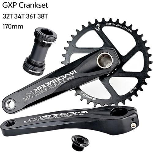 RACEWORK Bicycle Crankset Mountain Bike GXP Crank 170mm MTB 32T 34T 36T 38T Chainring Bottom Bracket for SRAM XX1 XO1 X1 GX XO