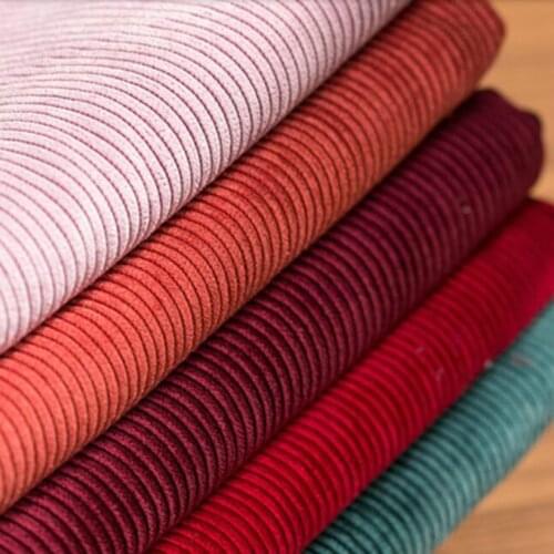 Trousers Fabric Corduroy Poly 8 Ribs Solid 50*145cm for Jacket Cap Overalls
