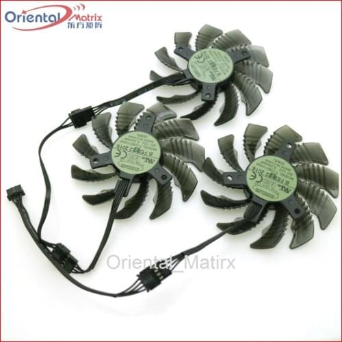 T128010SM DC12V 0.20AMP 75mm 4Pin VGA Fan For Gigabyte GTX1050 1060 1070 1080 G1 N950OC N960G1 N970 Graphics Card Cooling Fan