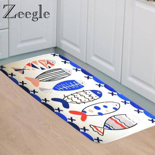 Zeegle Funny Cat Doormats Bathroom Floor Carpets Kids Bedroom Carpets Tea Table Floor Mats Child Room Rug Anti-slip Kitchen Rugs
