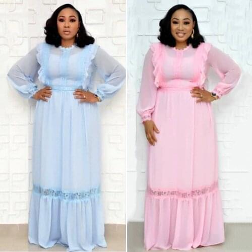 New african lace dresses for women african ladies clothing dashiki ankara plus size dresses vetement femme 2019 robe africaine