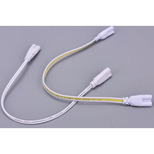 1Pcs 3 pin or 2 pin LED Tube Connector 30cm Two-phase Three-phase T4 T5 T8 Led Lamp Lighting Connecting Double-end Cable Wire