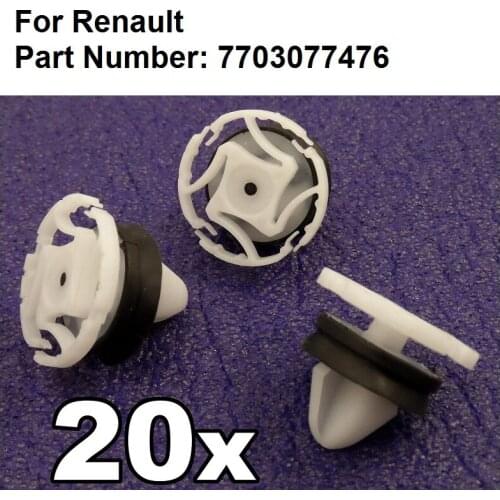 20x For Renault Interior Trim Panel and Door Card Clips- For Megane III & Laguna III, oe#7703077476