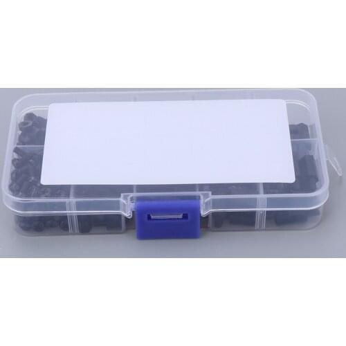 300 Pcs M3 Nylon Hex Screw Spacer Standoff Varied Assortment White/Black