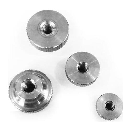 4pcs M3 M4 M5 M6 M8 thumb nuts stainless steel knurled step nut smooth flat head through hole female screw