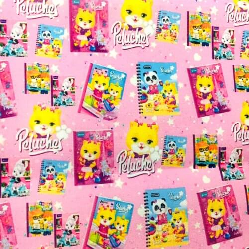 50*145cm Cartoon Animal Patchwork Polyester Cotton Fabric Tissue Sewing Quilting Needlework Material DIY,c18546