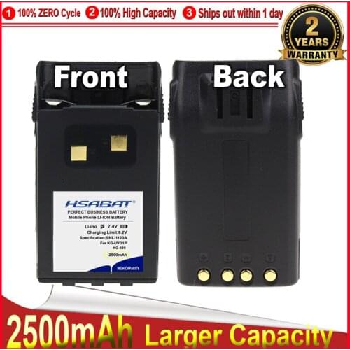 HSABAT 0 Cycle 2500mAh Battery for Wouxun CB Radio Walkie Talkie KG UVD1P KG-883 KG-659 KG-669 KG-679 KG-699 KG-703 Accumulator