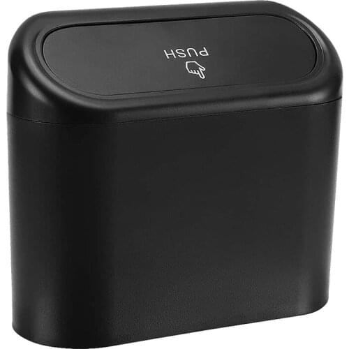 Car Trash Can with Lid Mini Vehicle Trash Bin Car Dustbin Garbage Organizer Automotive Garbage for Auto Cars, Home