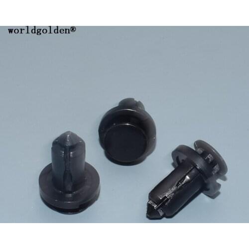 Worldgolden 100pcs auto fasteners Bumper Push-Type Retainer for Nissan#01553-09241(0155309241) for Subaru#57728AC090
