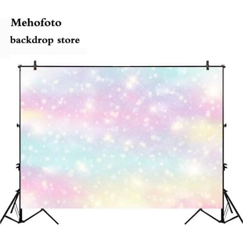 Mehofoto Rain Bow Newborn Backdrop Baby Shower Party Photo Background Colorful Photography Back Drops Party Decoration 158
