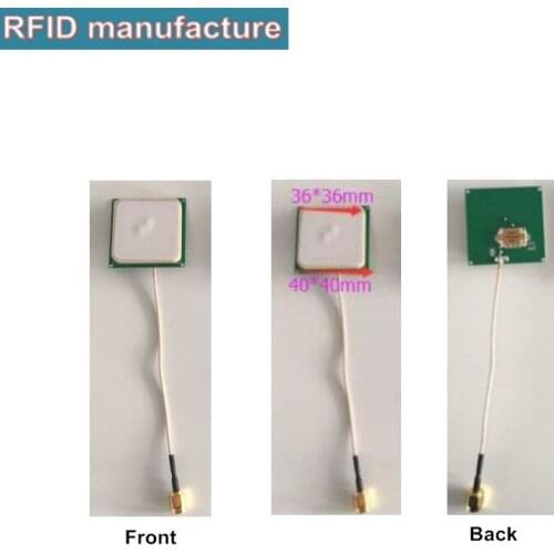 Iso18000 860mhz 960mhz uhf rfid 1dbi ceramics antenna rfid Circular Polarized for UHF RFID desktop reader inventory car access