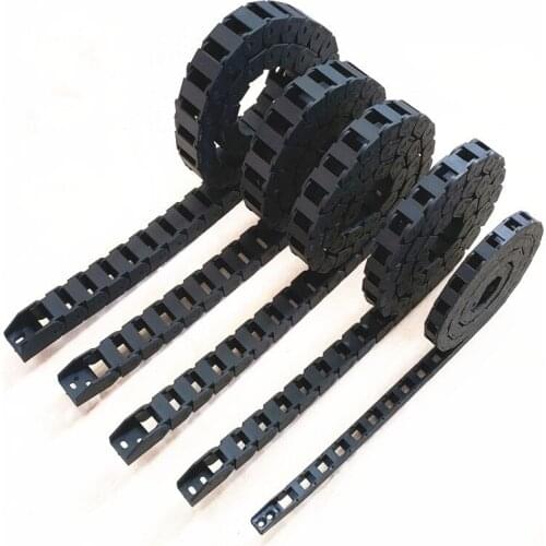 Cable Drag Chain Wire Carrier with end connectors for CNC Router Machine Tools 10x10mm 10 x 15mm 10x20mm L1000mm