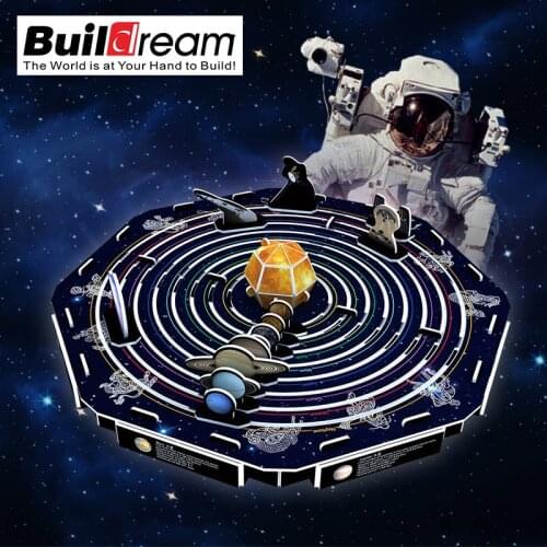 Classic 3D Jigsaw Puzzle Apollo Moon Rocket Solar System International Space Station Construction Brick Model Building Paper