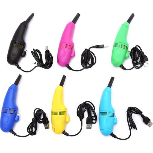 Mini Computer Vacuum USB Keyboard Brush Cleaner Laptop Brush Dust Cleaning Kit Household Cleaning Tool Multi-Function Cleaner