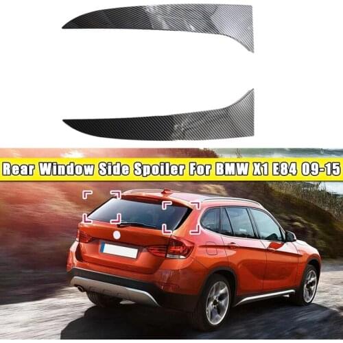 NEW-Rear Window Side Spoiler Canard Splitter for -BMW X1 E84 2009-2015 Carbon Fiber Style